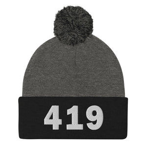 419 Area Code Pom-Pom Beanie