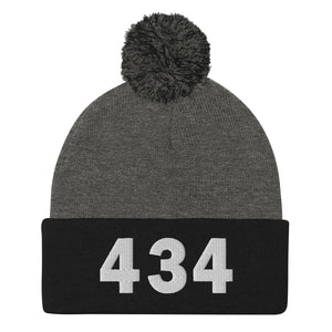 434 Area Code Pom-Pom Beanie