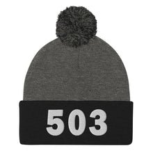 Load image into Gallery viewer, 503 Area Code Pom-Pom Beanie