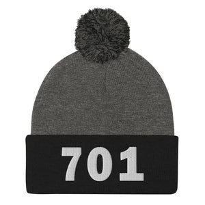 701 Area Code Pom-Pom Beanie