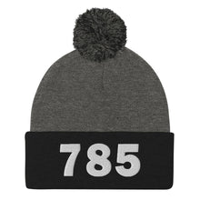 Load image into Gallery viewer, 785 Area Code Pom-Pom Beanie