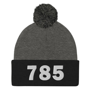 785 Area Code Pom-Pom Beanie