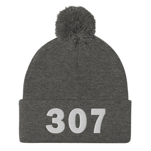 307 Area Code Pom-Pom Beanie