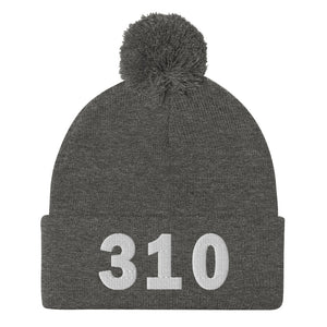 310 Area Code Pom-Pom Beanie