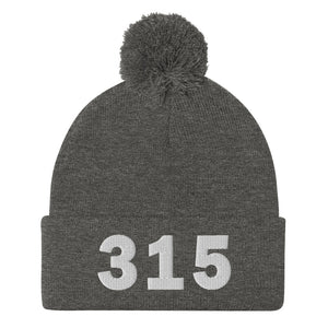 315 Area Code Pom-Pom Beanie