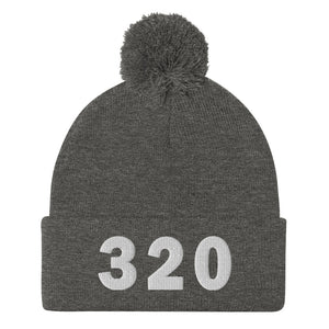 320 Area Code Pom-Pom Beanie