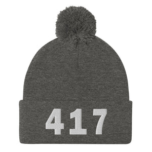 417 Area Code Pom-Pom Beanie