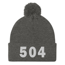 Load image into Gallery viewer, 504 Area Code Pom-Pom Beanie