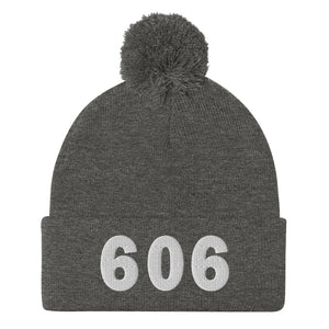 606 Area Code Pom-Pom Beanie