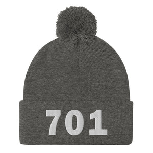 701 Area Code Pom-Pom Beanie