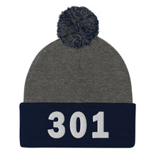 Load image into Gallery viewer, 301 Area Code Pom-Pom Beanie