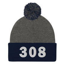 Load image into Gallery viewer, 308 Area Code Pom-Pom Beanie