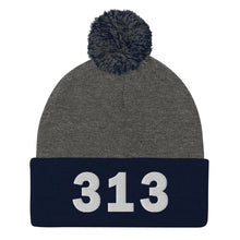 Load image into Gallery viewer, 313 Area Code Pom-Pom Beanie