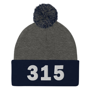 315 Area Code Pom-Pom Beanie