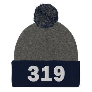 319 Area Code Pom-Pom Beanie