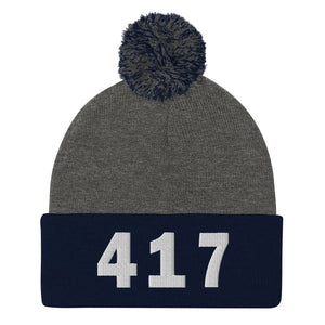 417 Area Code Pom-Pom Beanie