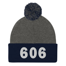 Load image into Gallery viewer, 606 Area Code Pom-Pom Beanie