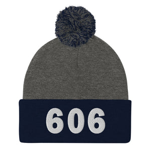 606 Area Code Pom-Pom Beanie