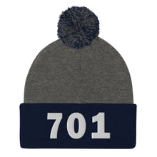 Load image into Gallery viewer, 701 Area Code Pom-Pom Beanie