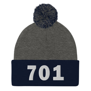 701 Area Code Pom-Pom Beanie