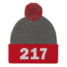 Load image into Gallery viewer, 217 Area Code Pom-Pom Beanie