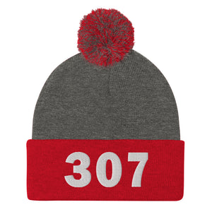 307 Area Code Pom-Pom Beanie