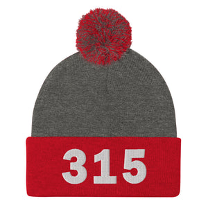 315 Area Code Pom-Pom Beanie