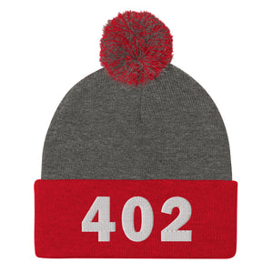 402 Area Code Pom-Pom Beanie