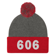 Load image into Gallery viewer, 606 Area Code Pom-Pom Beanie