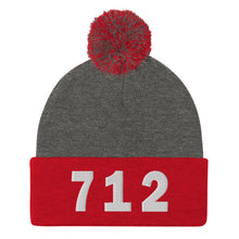 Load image into Gallery viewer, 712 Area Code Pom-Pom Beanie