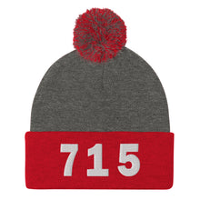 Load image into Gallery viewer, 715 Area Code Pom-Pom Beanie