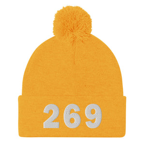 269 Area Code Pom-Pom Beanie