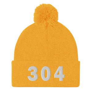 304 Area Code Pom-Pom Beanie