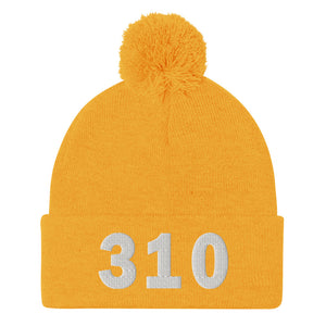 310 Area Code Pom-Pom Beanie