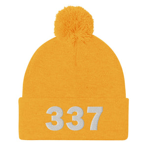 337 Area Code Pom-Pom Beanie