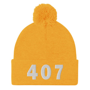 407 Area Code Pom-Pom Beanie