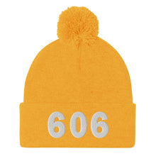 Load image into Gallery viewer, 606 Area Code Pom-Pom Beanie