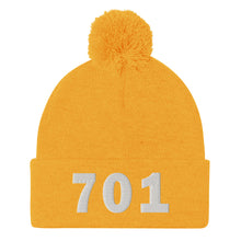 Load image into Gallery viewer, 701 Area Code Pom-Pom Beanie