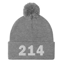 Load image into Gallery viewer, 214 Area Code Pom-Pom Beanie