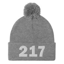 Load image into Gallery viewer, 217 Area Code Pom-Pom Beanie