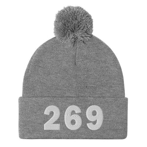 269 Area Code Pom-Pom Beanie