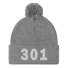 Load image into Gallery viewer, 301 Area Code Pom-Pom Beanie