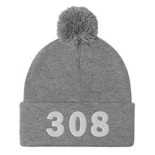 Load image into Gallery viewer, 308 Area Code Pom-Pom Beanie