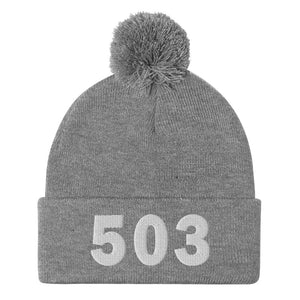 503 Area Code Pom-Pom Beanie