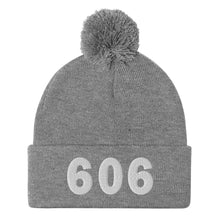 Load image into Gallery viewer, 606 Area Code Pom-Pom Beanie