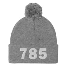 Load image into Gallery viewer, 785 Area Code Pom-Pom Beanie