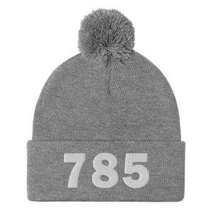 785 Area Code Pom-Pom Beanie