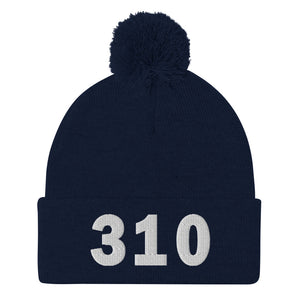 310 Area Code Pom-Pom Beanie