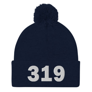 319 Area Code Pom-Pom Beanie