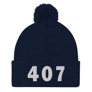 407 Area Code Pom-Pom Beanie